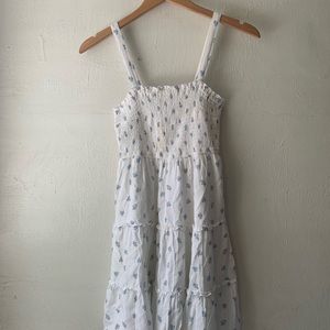 white floral dress | Hollister